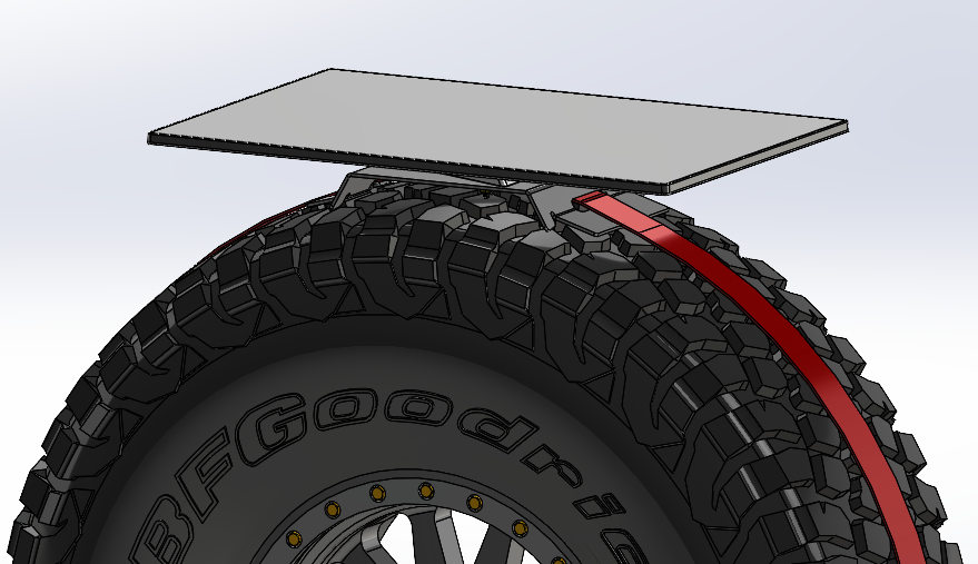 Single Strap Tire Mount for Starlink Standard