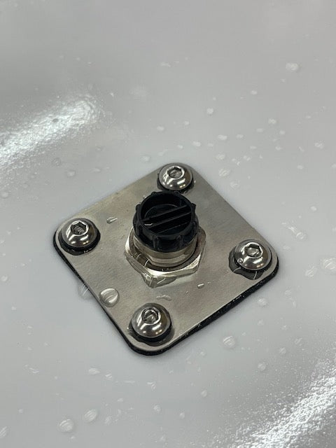 Network Connector - Flanged Female Socket with Bulkhead Plate Kit